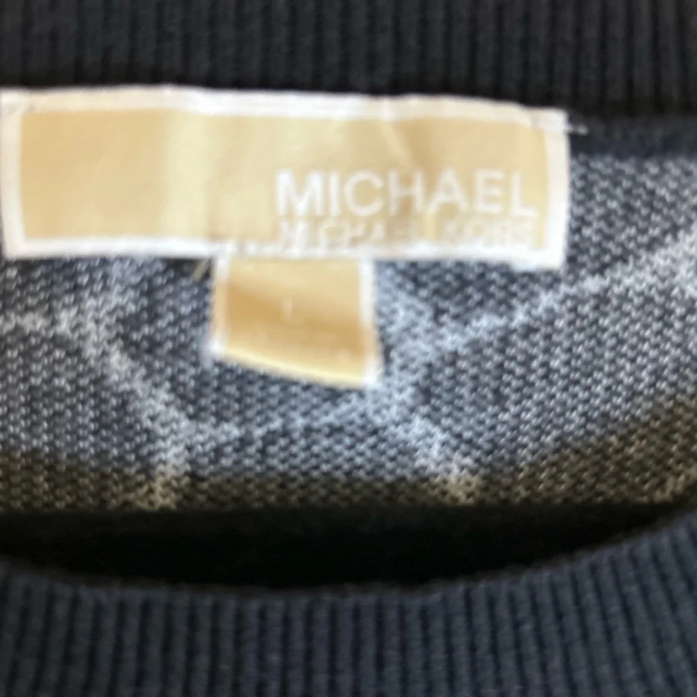 Michael Kors Black and White Patterned Sweater - Picture 3 of 4